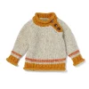 Baby Roll Neck Crew Sweater Natural