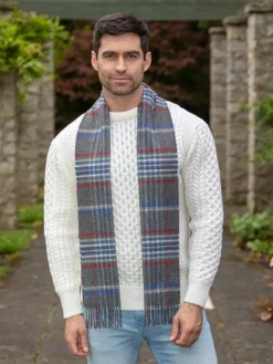 100% Cashmere Scarf Grey