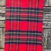 100% Cashmere Scarf Red Stewart