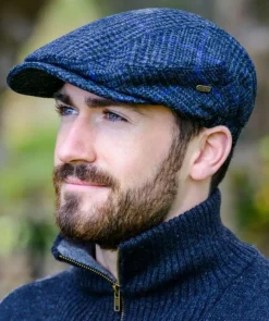 Kerry Peak Cap Blue Check 434