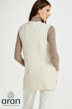 Ladies Handknit Buttoned Vest