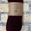 Ladies Luxury Blend Socks Burgundy