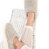 Light Grey Wool Slippers