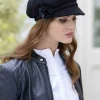 Newsboy Black ladies cap