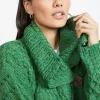 One Button Patchwork Cardigan Kelly green