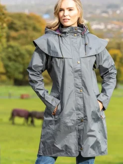 Outrider 3/4 Length Waterproof Raincoat - Urban Grey