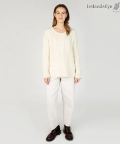 Primrose Aran Sweater Natural
