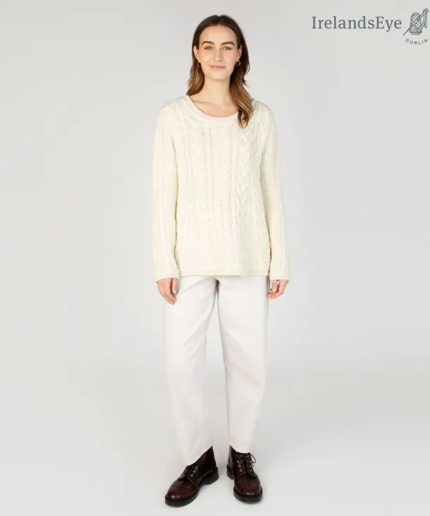 Primrose Aran Sweater Natural