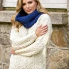 Super Soft Aran Snood Royal Blue B859