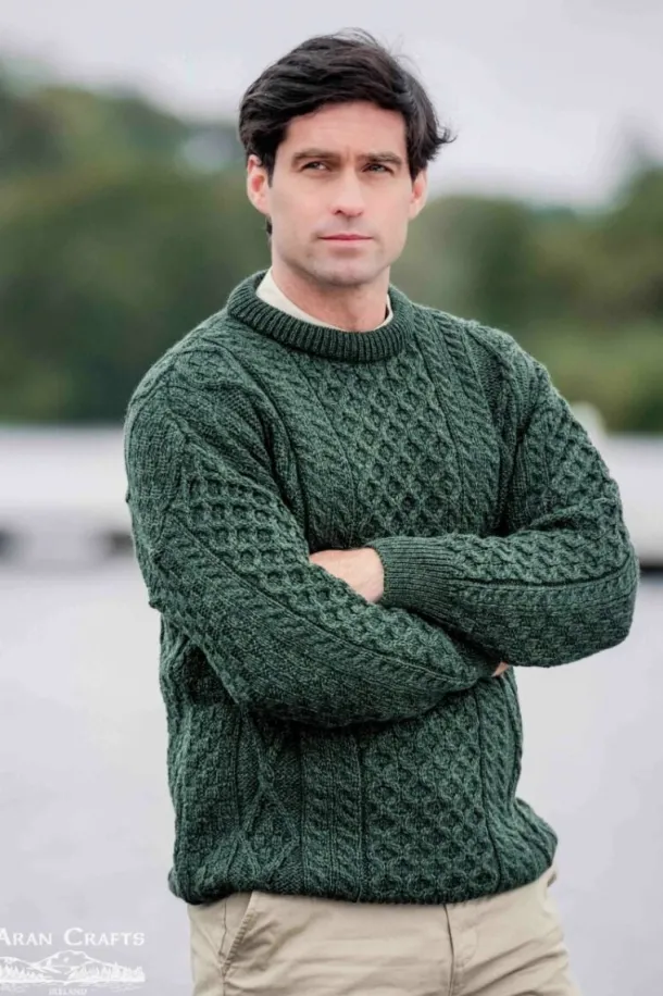 Super Soft Crew Neck Sweater Army Green