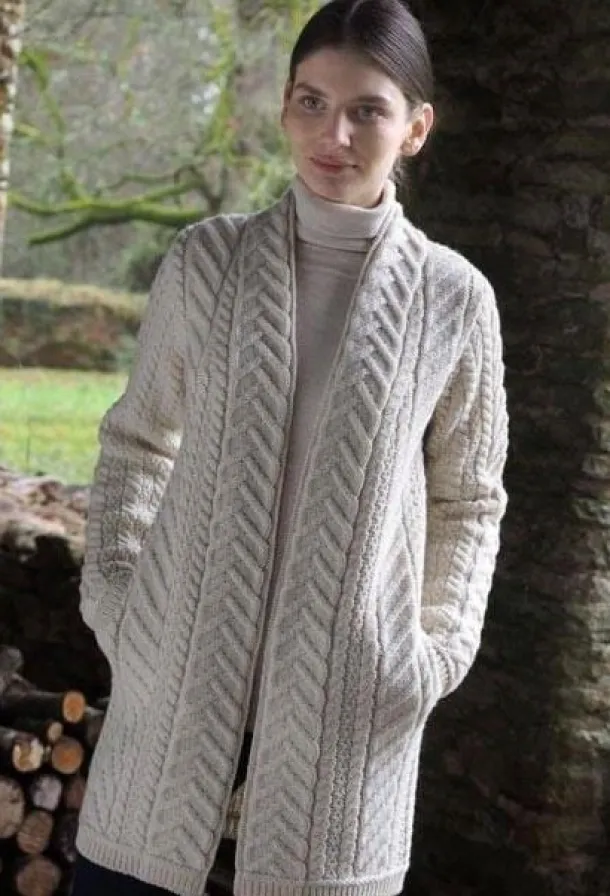 Supersoft Edge to Edge Coat Natural