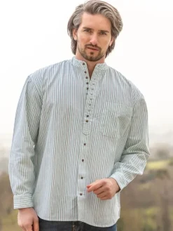 Traditional Grandfather Shirt Stripes SW893