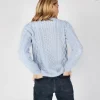 Unisex Heavyweight Aran Sweater Ice Blue
