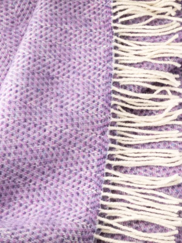 Wool and Cashmere Herringbone Throw Col.1440